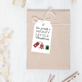 Frohe kleine Weihnachten Niedliche Weihnachten Geschenkanhänger