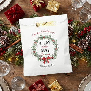 Frohe kleine Weihnachts-Baby-Party Geschenktütchen