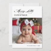 Frohe kleine Weihnachts-Baby-Weihnachtskarte Feiertagskarte (Vorderseite)