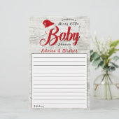 Frohe kleine Weihnachtsduschberatung & Wünsche (Stehend Vorderseite)