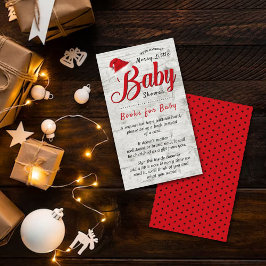 Frohe kleine Weihnachtsduschbücher für Baby Begleitkarte