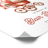 Frohe kleine Weihnachtsdusche Begrüßungszeichen Poster (Ecke)