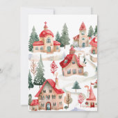 Frohe kleine Weihnachtsdusche Einladung (Rückseite)