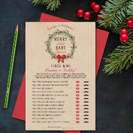 Frohe kleine Weihnachtsdusche Raten, wer Spiel