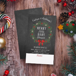 Frohe kleine Weihnachtsdusche Windelwaschmaschine  Begleitkarte