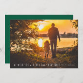 Frohe kleine Weihnachtsfeier Foto Feiertagskarte (Vorne/Hinten)