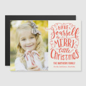 Frohe kleine Weihnachtsferien Magnetkarte (Vorne/Hinten)