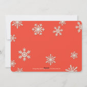 Frohe kleine Weihnachtsfotokarte Feiertagskarte (Rückseite)