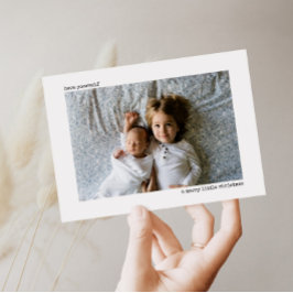 Frohe kleine Weihnachtskarte Feiertagskarte