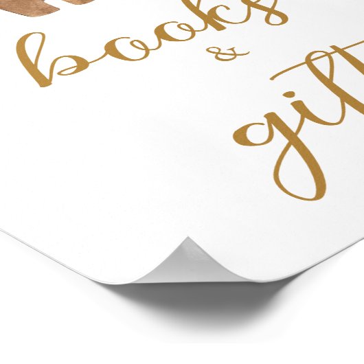 Frohe kleine Weihnachtskleidung Bücher und Geschen Poster (Ecke)