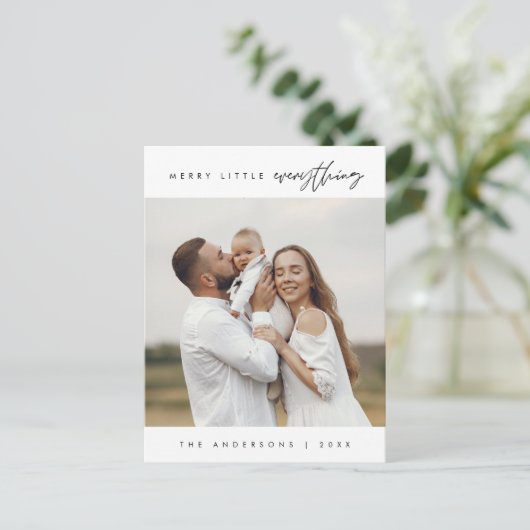 Frohe Kleinigkeiten, Weihnachten, Foto Postkarte (Stehend Vorderseite)