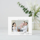 Frohe Kleinigkeiten, Weihnachten, Foto Postkarte (Stehend Vorderseite)