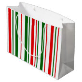 Frohe Knusprigkeitstasche Große Geschenktüte (Rückseite Schrägansicht)