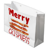 Frohe Knusprigkeitstasche Große Geschenktüte (Vorderseite Schrägansicht)