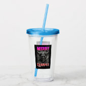 Frohe Krampus Acryltrinkbecher (Rückseite)