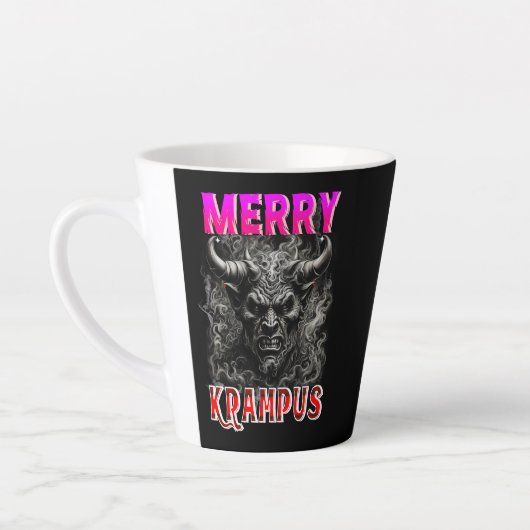Frohe Krampus Milchtasse (Links)