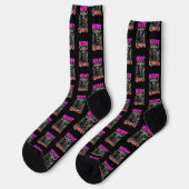 Frohe Krampus Socken (Linkes Detail)