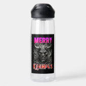 Frohe Krampus Trinkflasche (Rückseite)