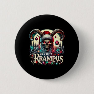 Frohe Krampus Weihnachten Krampus Kommt In Die Sta Button