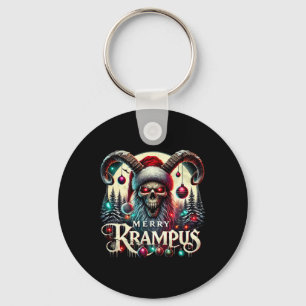 Frohe Krampus Weihnachten Krampus Kommt In Die Sta Schlüsselanhänger