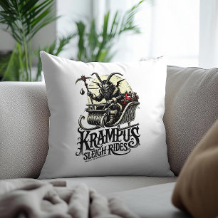 Frohe Krampus-Weihnachten Krampus-Schlittenfahrten Kissen