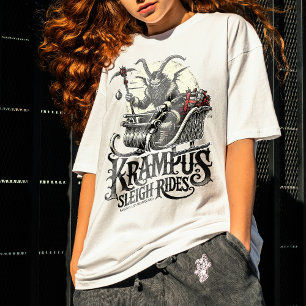 Frohe Krampus Weihnachten Krampus Schlittenfahrten T-Shirt