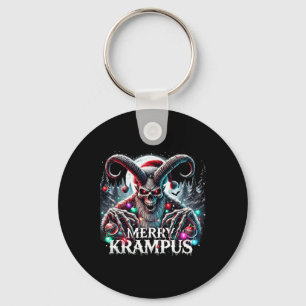 Frohe Krampus Weihnachtskrampus kommt in die Stadt Schlüsselanhänger