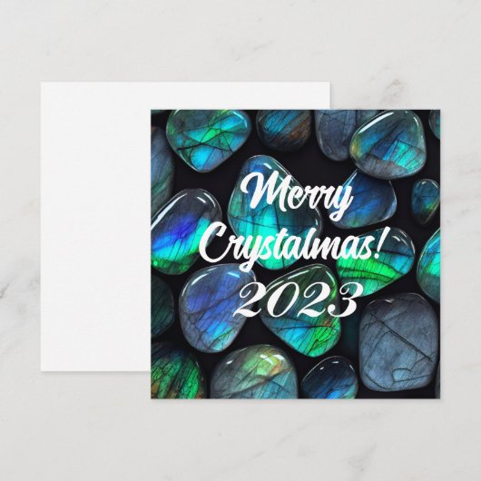 Frohe Kristallmas! 2023 Blue Labradorit Gemstone (Vorne/Hinten)