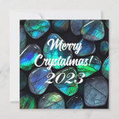 Frohe Kristallmas! 2023 Blue Labradorit Gemstone (Vorderseite)