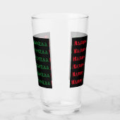 Frohe Kwanzaa-Grüße 2 Glas (Links)