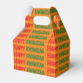 Frohe Kwanzaa-Grüße Geschenkschachtel (Rückseite)