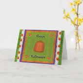 Frohe Leckerei gefüllt Halloween Candy Corn Pumpki Karte (Gelbe Blume)