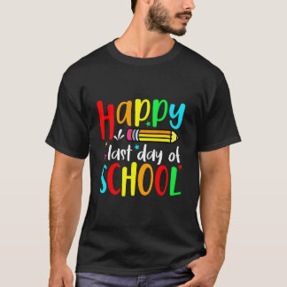 Frohe Letzte Schultag Lehrer Schüler Abschlussfeie T-Shirt