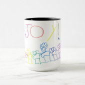 Frohe Leute-Tasse Tasse (Zentrum)