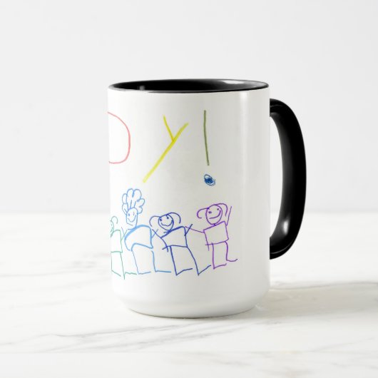 Frohe Leute-Tasse Tasse (VorderseiteRechts)