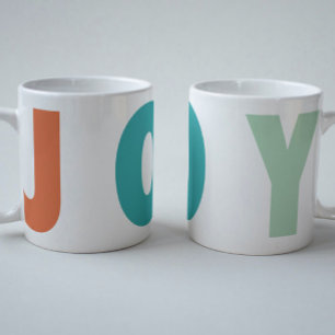 FROHE LIEBE FREUDE   FARBENFROHE WEIHNACHTEN KAFFEETASSE