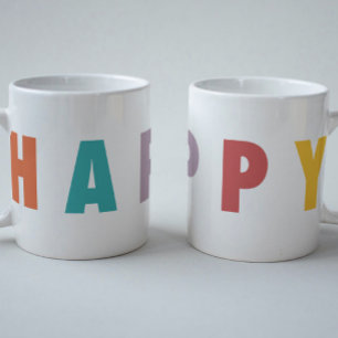 FROHE LIEBE FREUDE FARBENFROHE WEIHNACHTEN KAFFEETASSE