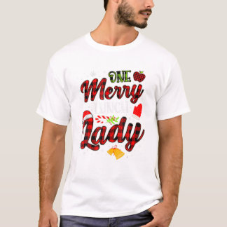 frohe Lunch Lady Weihnachten T-Shirt