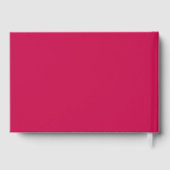Frohe Magenta-Außenaufnahme Gästebuch (Rückseite)
