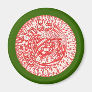 Frohe Magnete für Weihnachtsbälle Magnet