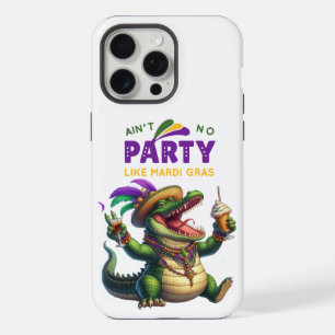 Frohe Mardi Gras Alligator iPhone 15 Pro Max Hülle