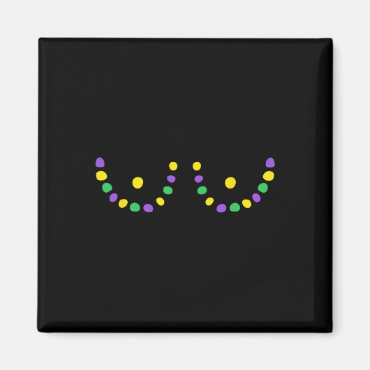 Frohe Mardi Gras Lustig Magnet (Vorne)