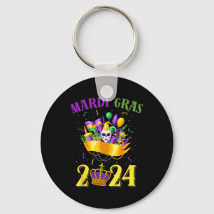 Frohe Mardi Gras T-Shirt Karneval Mardi Gras Männe Schlüsselanhänger