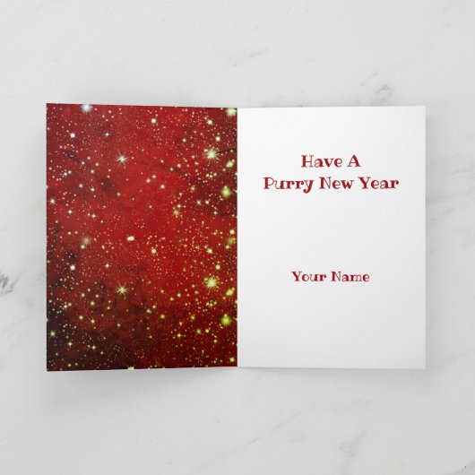 Frohe Meowmas Personalisierte Weihnachten (Innenseite)