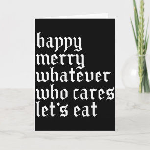 Frohe Merry Wasauchimmer Wennegal Lasst Lustig Ess Karte