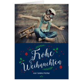 Frohe Mistel Urlaub Foto-Gruß