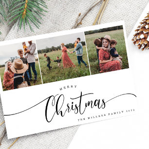 Frohe moderne Schwarze Kalligrafie Weihnachten 3 F