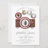 Frohe Momente Weihnachtsessen Einladung (Vorderseite)