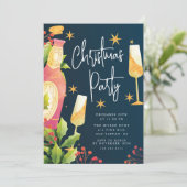 Frohe Moments Weihnachts-Party Einladung (Stehend Vorderseite)