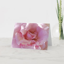 Frohe Mutter Tag Soft Pink Rose Feiertagskarte